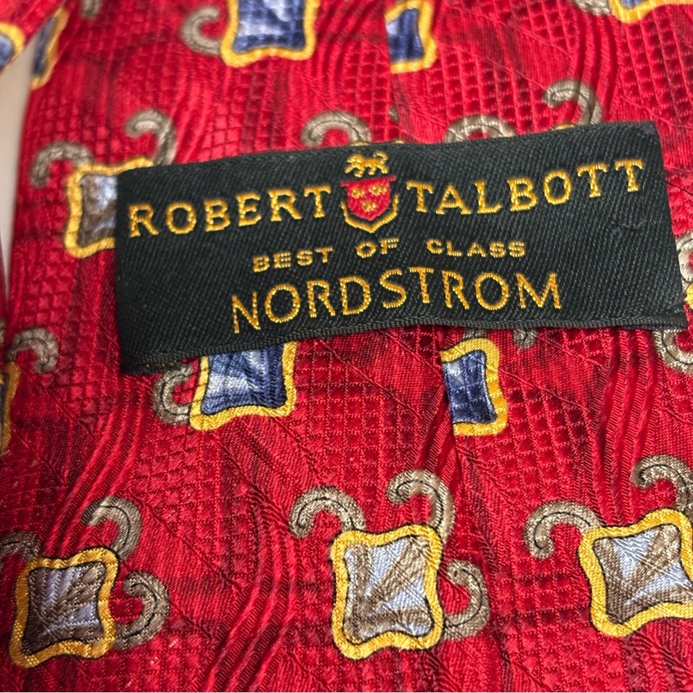 Robert Talbott Red And Blue Patterned Tie - image 2